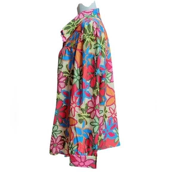 VIBRANT FLORAL BLOUSE - Picture 4 of 7
